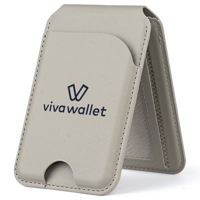 Printed PU Leather Cellphone Sleeve with Card Holder and Phone Stand